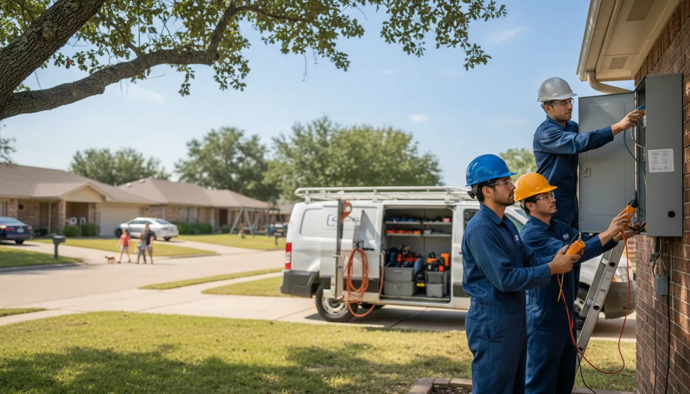 Certified electrician providing emergency electrical services in Denver, IA